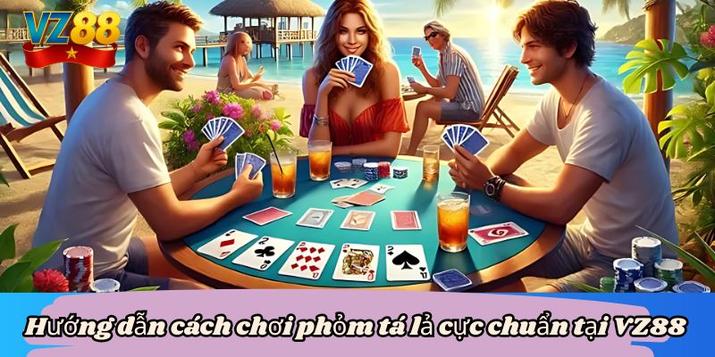 Cách chơi phỏm tá lả chuẩn nhất tại VZ88 3 Hướng dẫn cách chơi phỏm tá lả cực chuẩn tại VZ88