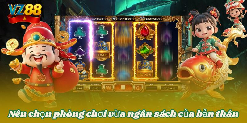 Cá vàng thần tài - Tựa game nổ hũ đang được săn đón tại VZ88 6 Nên chọn phòng chơi vừa ngân sách của bản thân